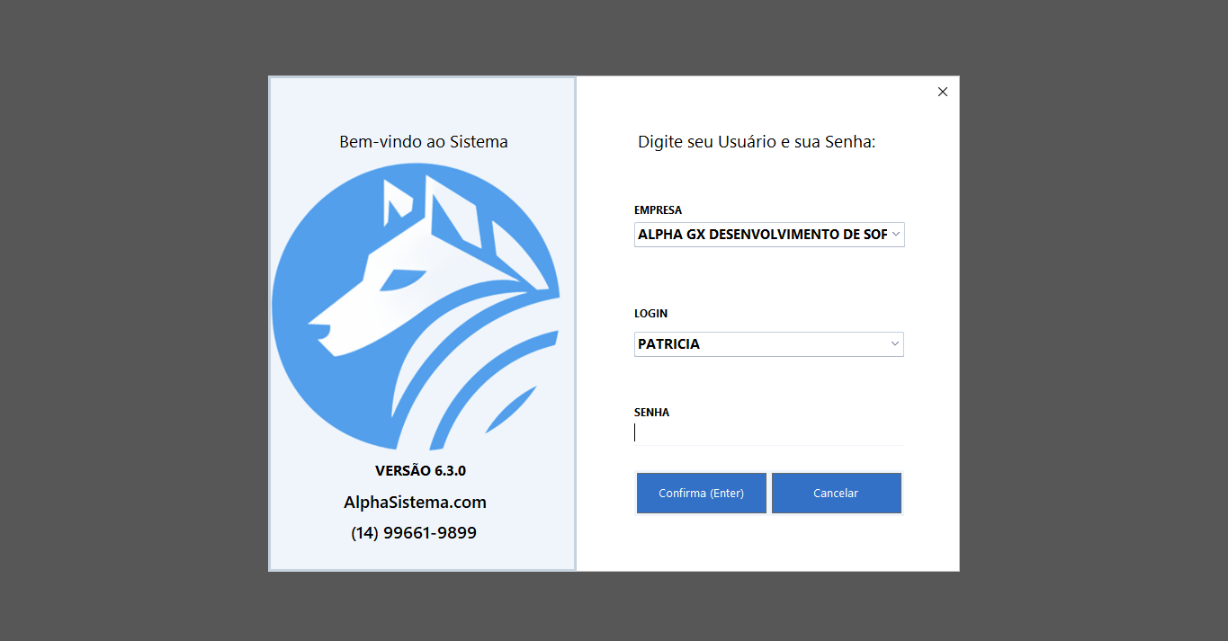 Tela de Login